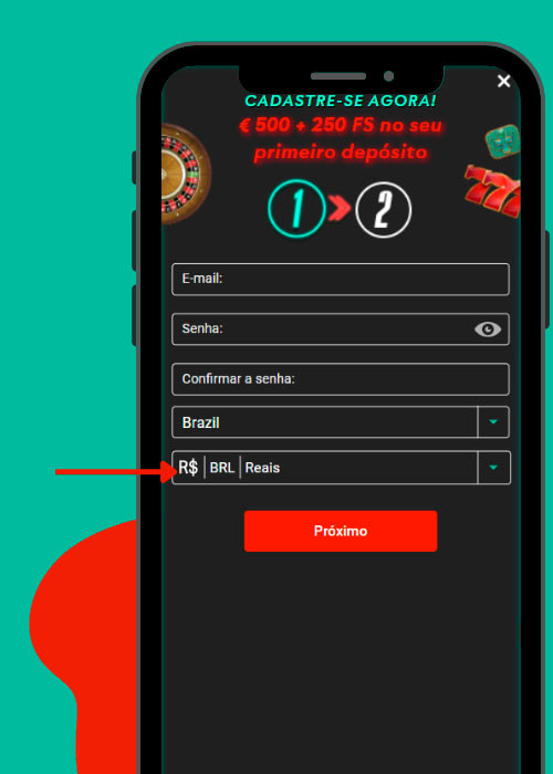 Especifique a moeda que você usará no site do Pin Up Casino